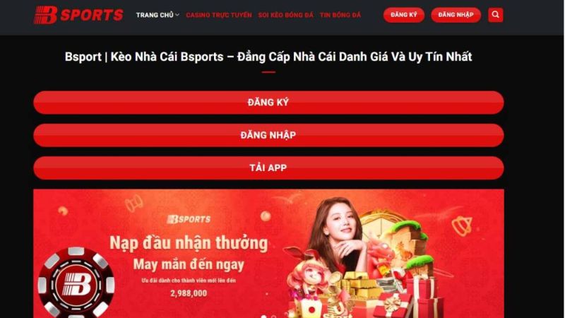 Đăng ký Bsport nhanh chóng cho người chơi