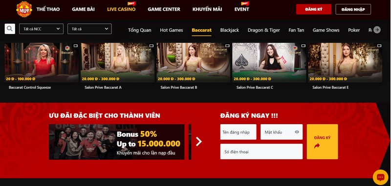 Đăng ký sau khi tải app MU9 nhanh chóng và dễ dàng
